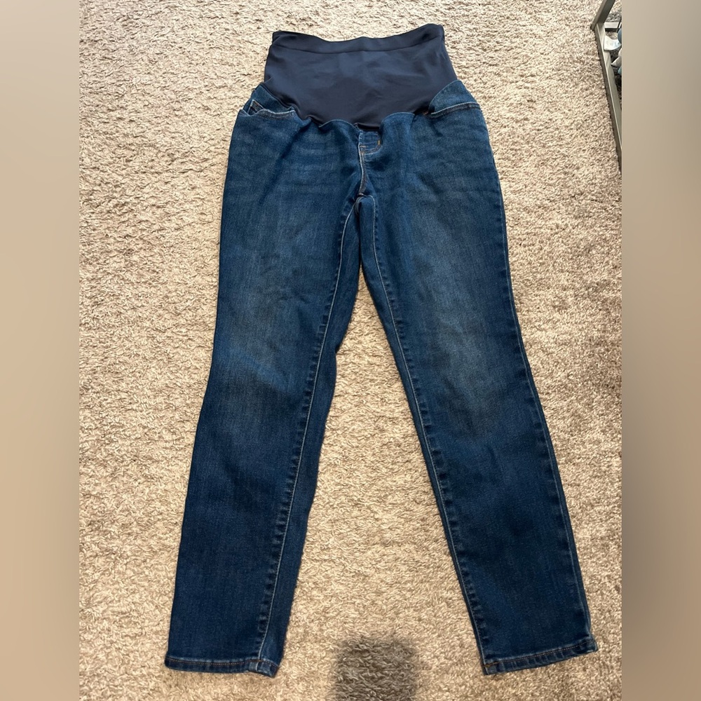 Old Navy full panel straight leg maternity jeans